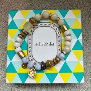 Stella and Dot Anda Intention Stretch Bracelet Strength NIB